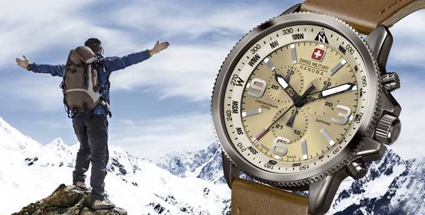 SMWGC2100270 Žilka Swiss Hanowa hodinky - Military